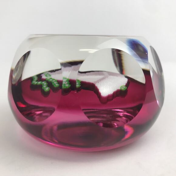 Perthshire 1977 Christmas Bells Closepack Millefiori Faceted Holiday Paperweight - Picture 8 of 14